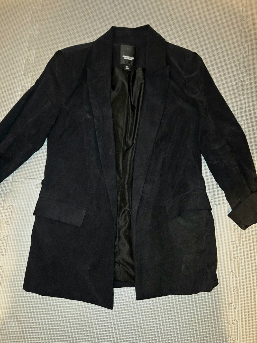 Simply Vera Vera Wang Black Women's Blazer
